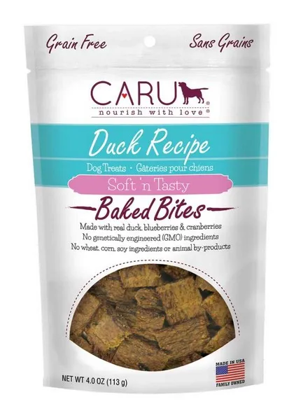 3.5oz. Caru Natural Duck Recipe Bites - Treat